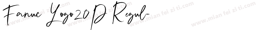 Fanuc Logo20P Regul字体转换